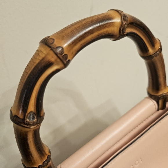 ✨ Gucci Diana Mini Bamboo Handle Bag – Blush Pink/Ivory - Picture 7 of 16